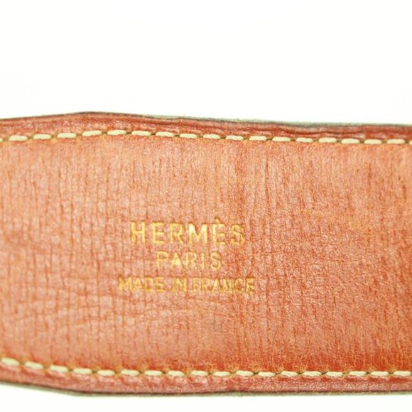 Hermès Black x Gold 32mm Reversible H Logo Belt Kit 50h421s - Picture 5 of 12
